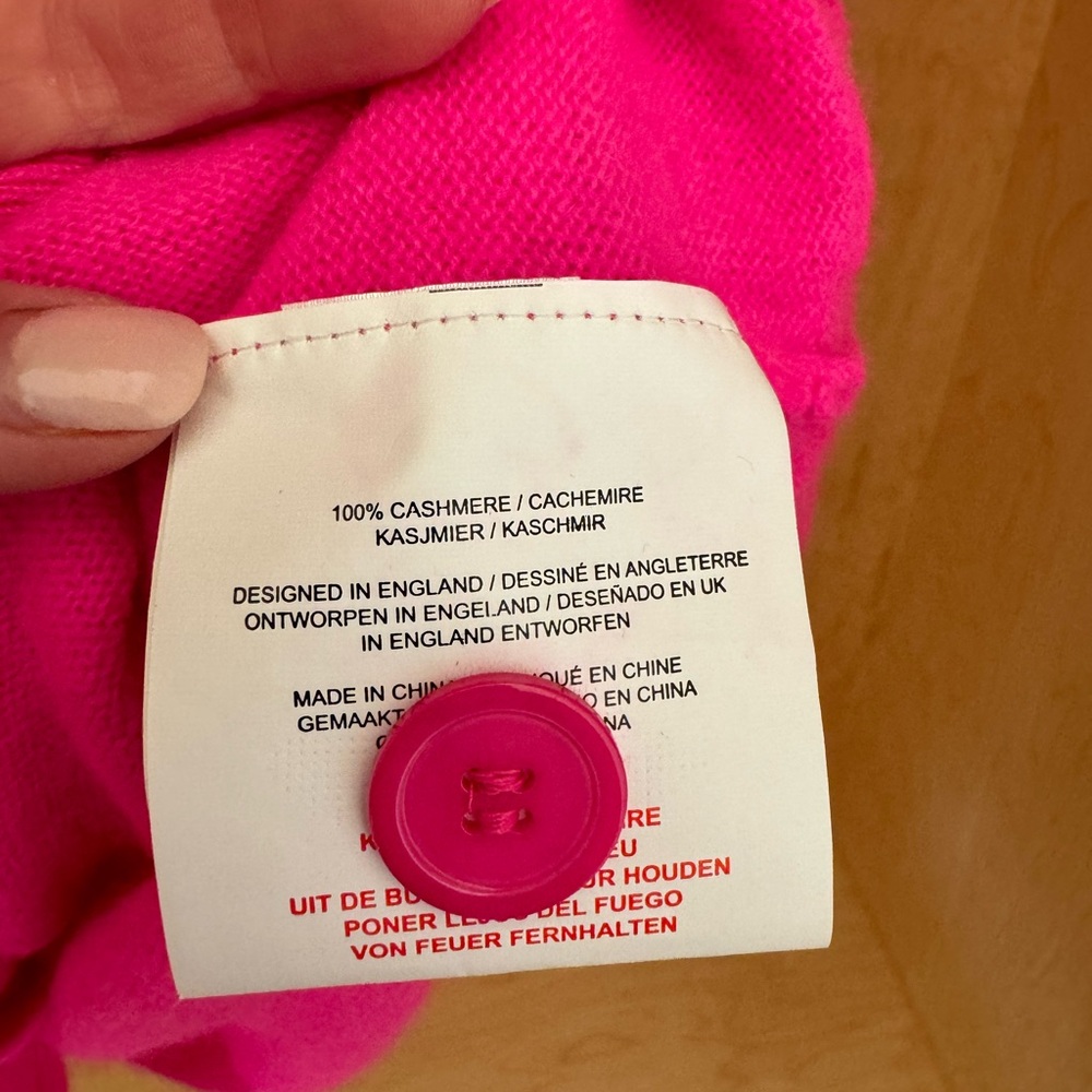 Jumper cashmere hot pink sweater - Picture 2 of 3
